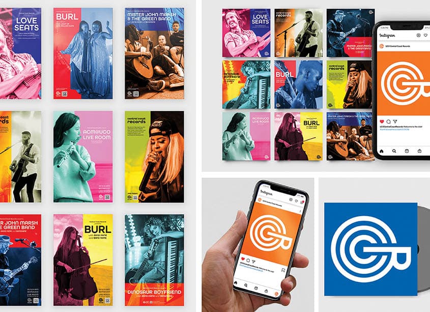 Central Coast Records, Halftone Identity