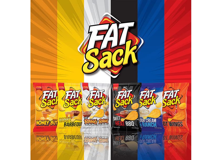 Fat Sack Snacks Packaging