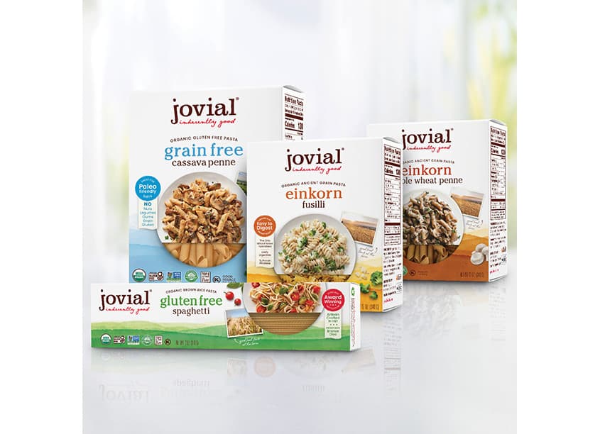 Jovial Organic Pastas Packaging