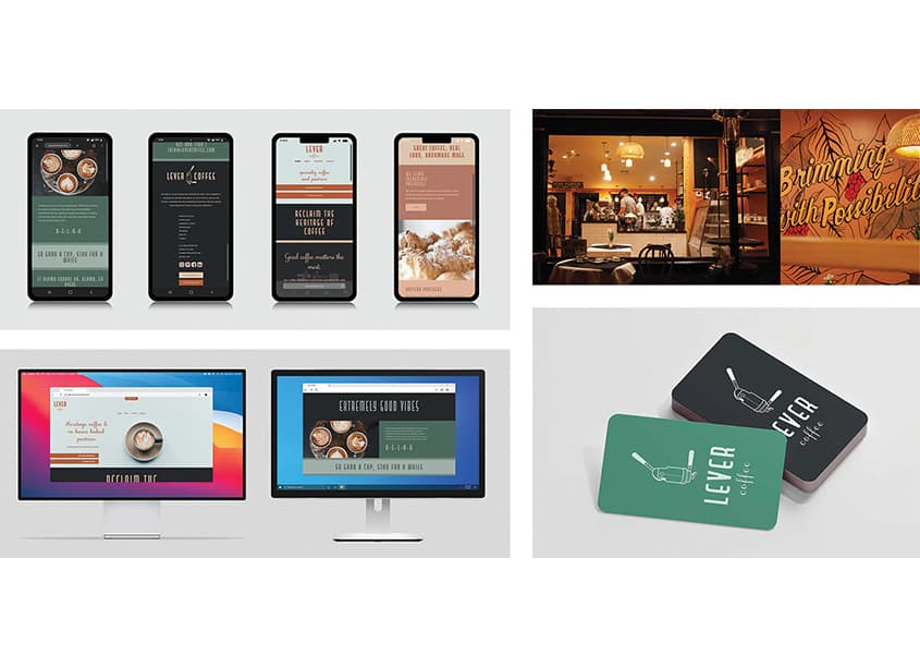 Lever Coffee Branding Design