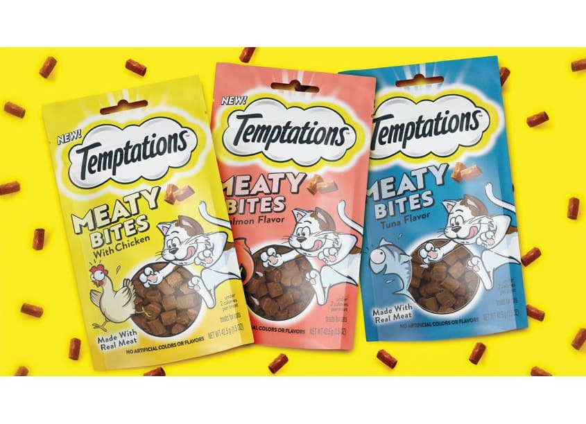 TEMPTATIONS Meaty Bites Packaging
