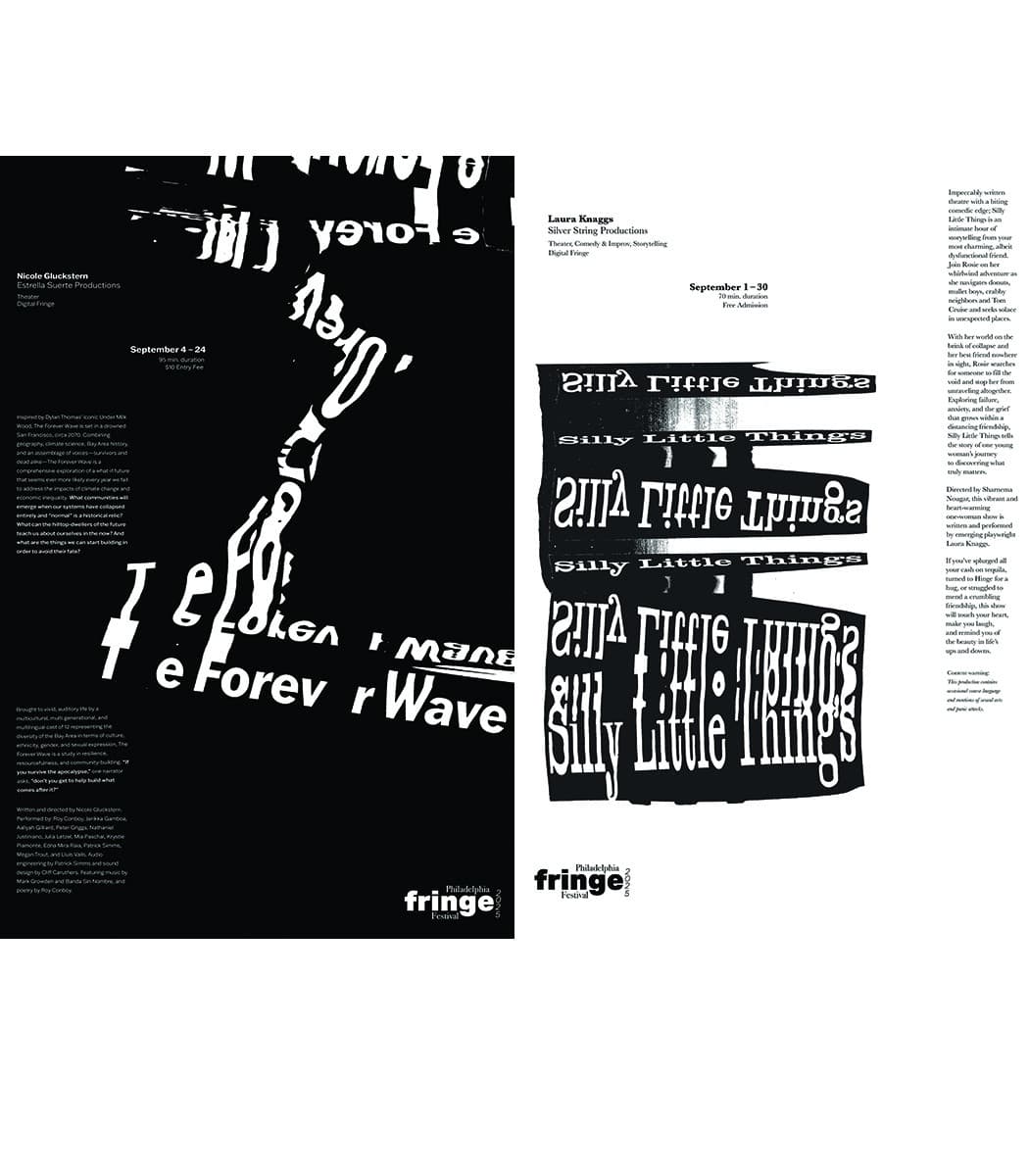 Philadelphia Fringe Festival Poster Series Class Project