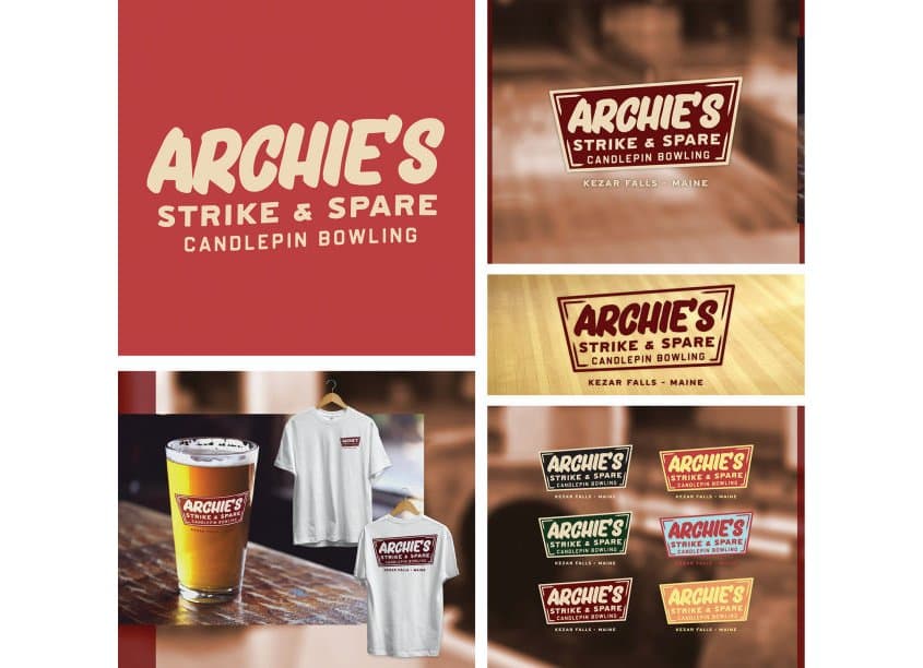 Archie’s Strike & Spare Branding