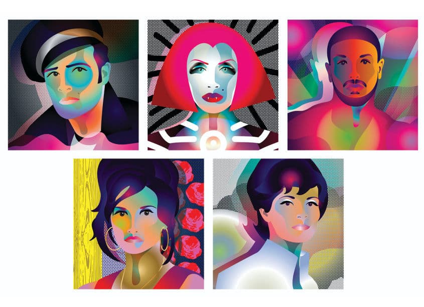 Pop Portraits for Instagram and Facebook — Digital Design — by 80east Design — 2023 GDUSA award entry
