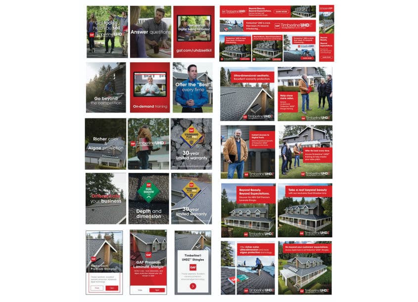 GAF Timberline UHDZ Social Media Ads