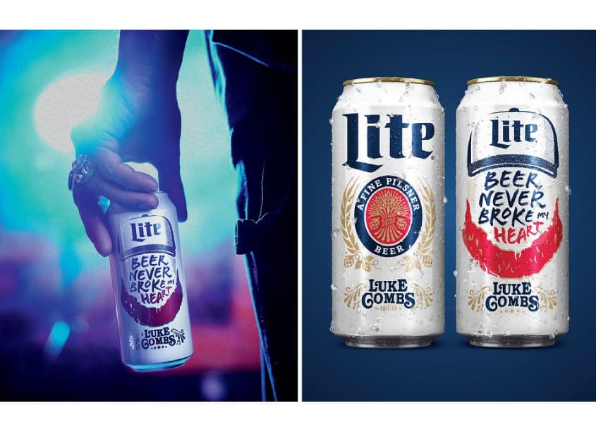 Miller Lite - Luke Combs Cans and Cartons