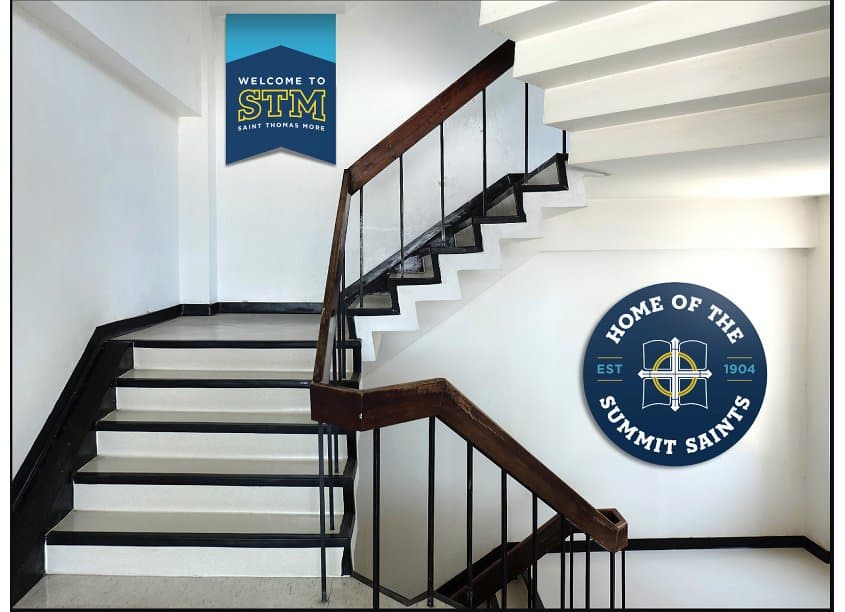Saint Thomas More Hallway Signage