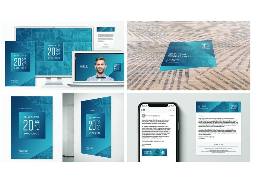 Protiviti 20th Anniversary Campaign
