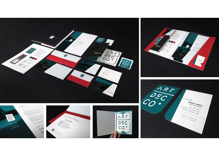 Art Decco Skate Shop Identity