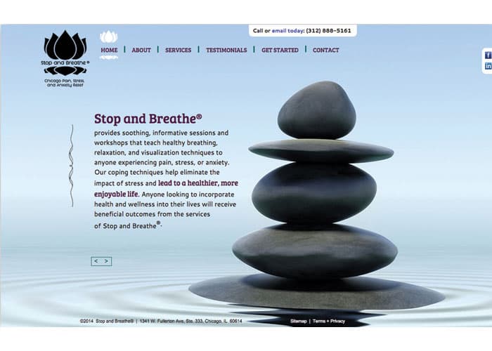 Stop and Breathe Website
