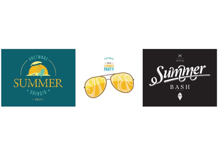 Summer Party Concept Logos