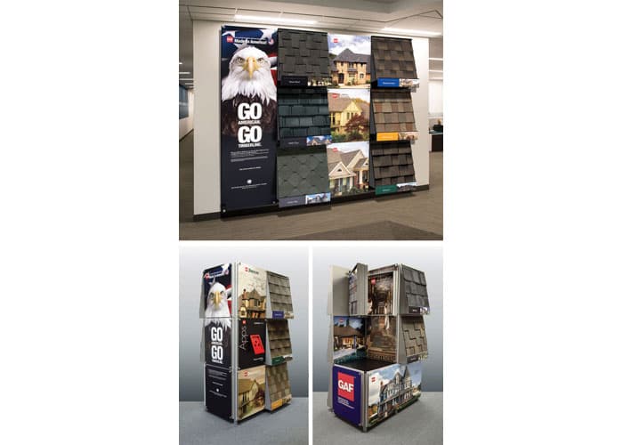 GAF Distributor Center Modular Displays