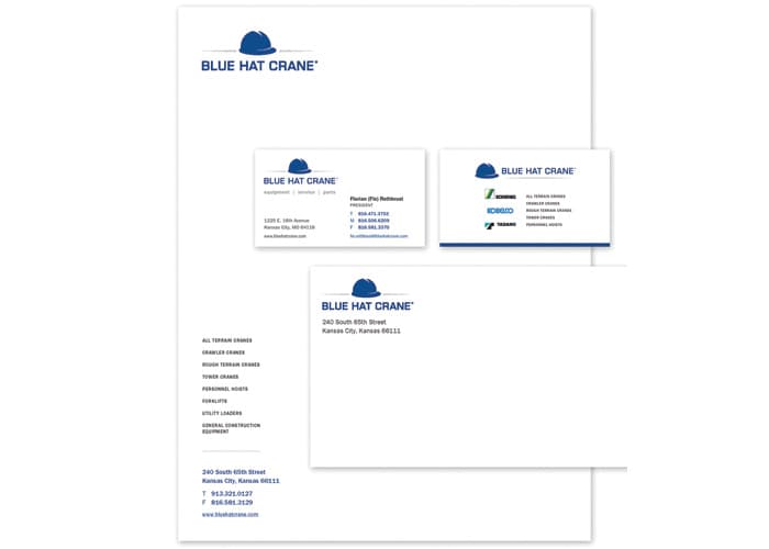 Blue Hat Crane Stationery