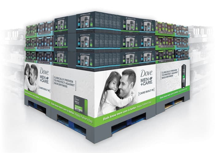Dove® Men + Care Father’s Day 2014 Pallet Display POD for Sam’s Club