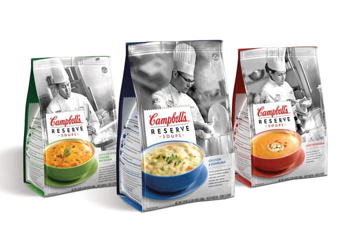 Campbell’s Reserve Soups Packaging