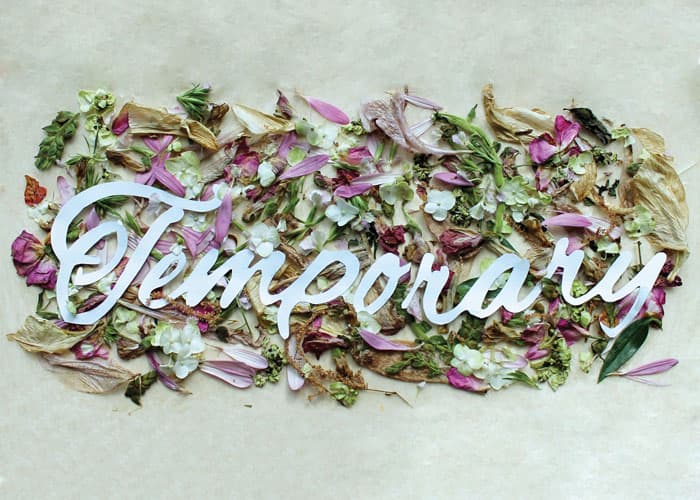 Temporary Typographic Design