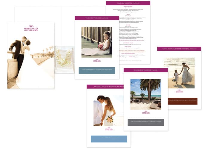 Crowne Plaza Wedding Folder and Inserts