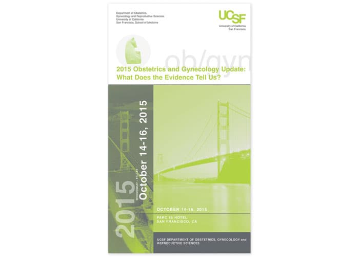 UCSF Obstetrics Course Brochure (2 Color)