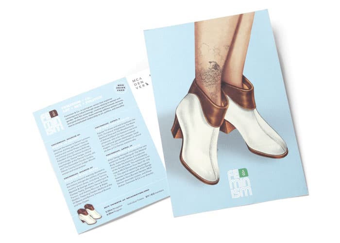 Feminism + Co Lecture Series Direct Mailer