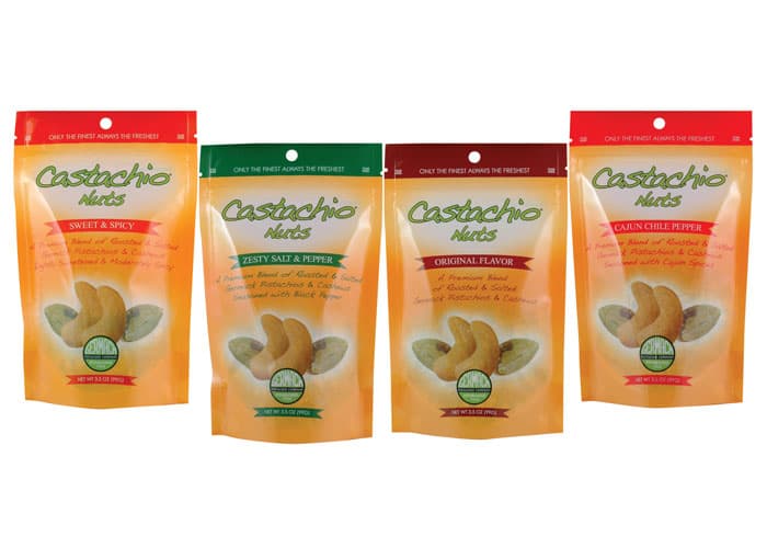 Castachio Nuts 3.5 oz Pouches - Four Flavors