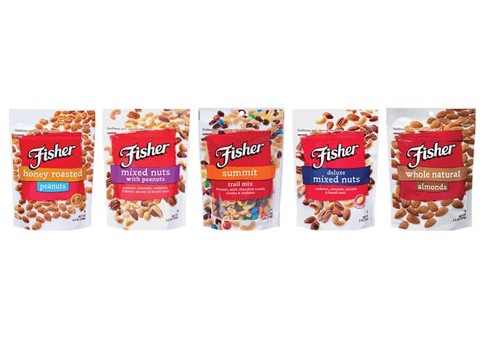 Fisher Snack Nuts Package Design