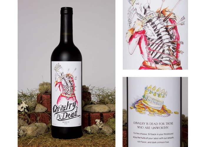 Chivalry Is Dead Wine Label Project