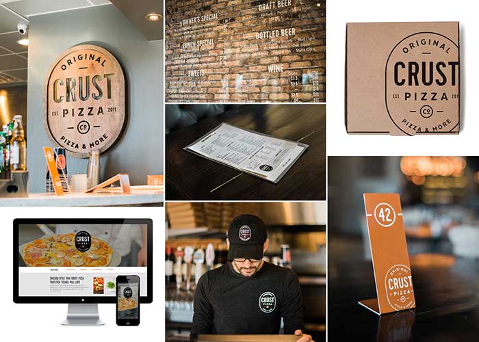 Crust Pizza Co. Brand Identity