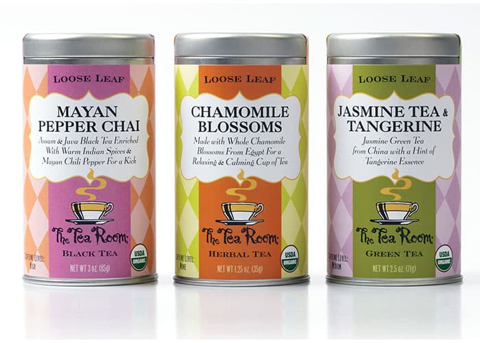 The Tea Room Teas Packaging