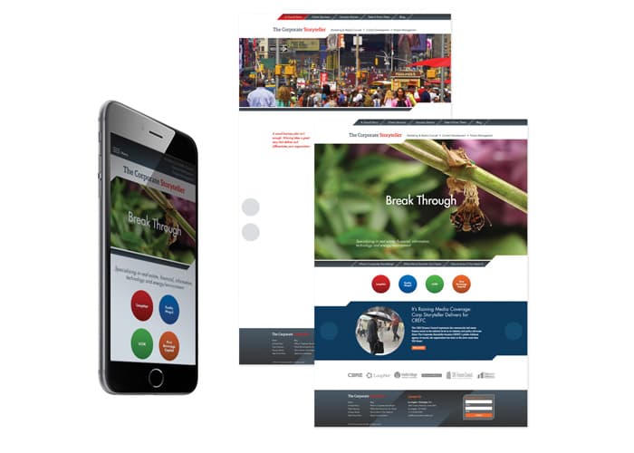 The Corporate Storyteller Responsive Website