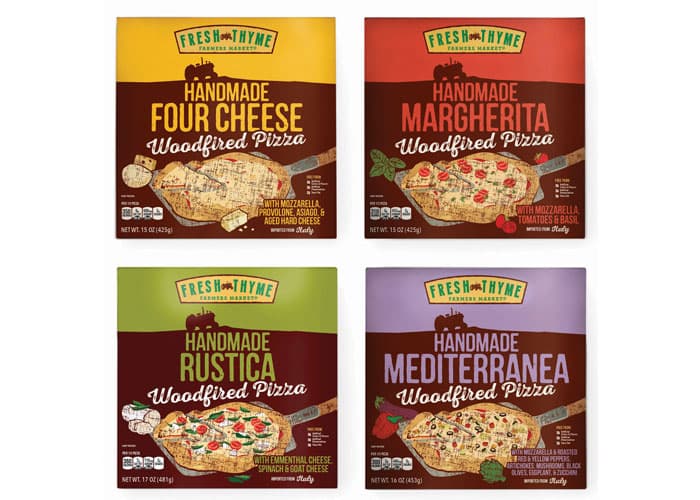 Frozen Woodfired Pizza Range Packaging