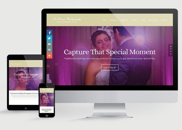 A. Harris Photography Website Redesign