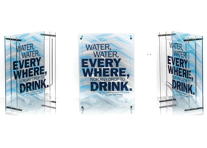 ADIM16 3D Layers Project: Water Quote