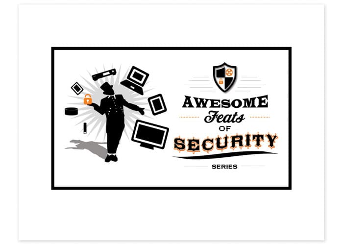 Awesome Feats of Security Brand Campaign Logo