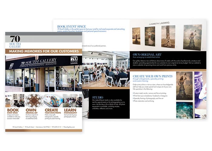 70 South Gallery Brochure and Direct Mail