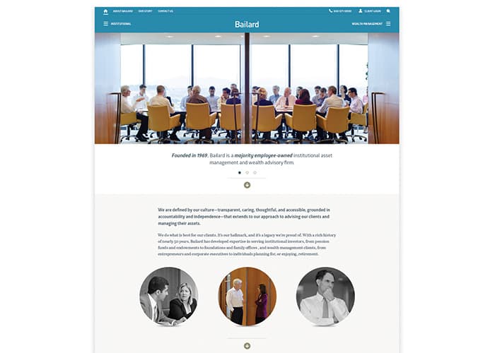 Bailard Responsive Website