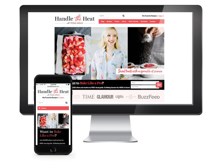 Handle the Heat with Tessa Arias Website Design