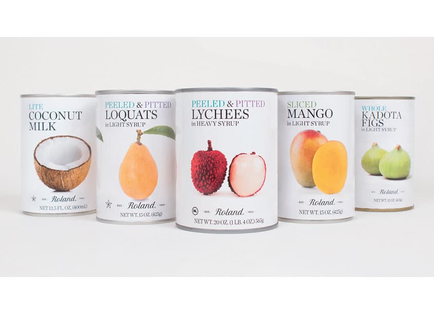 Roland® Canned Fruits Package Redesign — Package Design — by Roland Foods, LLC - Creative Department — 2017 GDUSA award winner