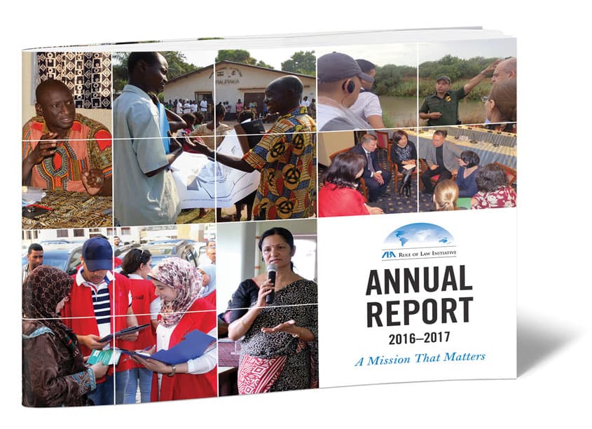 Annual Report 2016-2017 — Annual & Corporate Reports design — by American Bar Association — 2017 GDUSA award winner