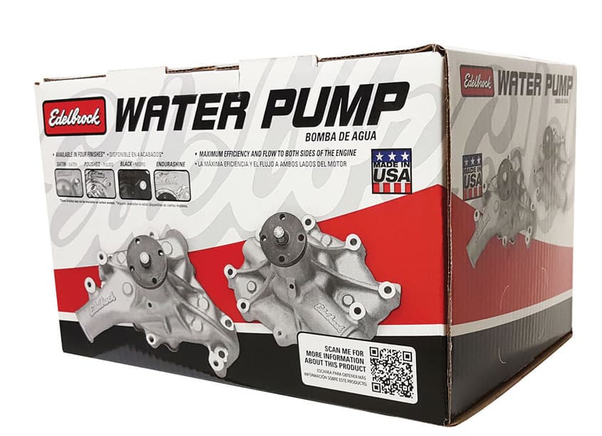 Edelbrock Water Pump Carton Proactive Packaging & Display — Package Design — by Edelbrock Design Team — 2017 GDUSA award winner