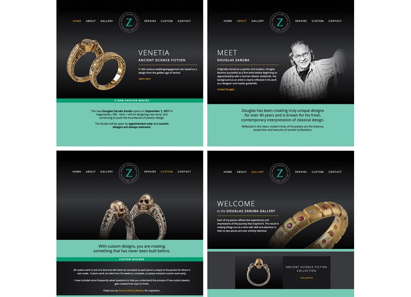 Doug Zaruba Studio Website Design