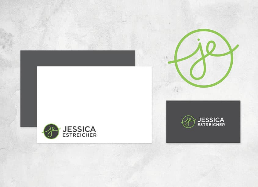 Jessica Estreicher Branding — Branding + Identity Programs design — by 7 Layer Studio — 2017 GDUSA award winner
