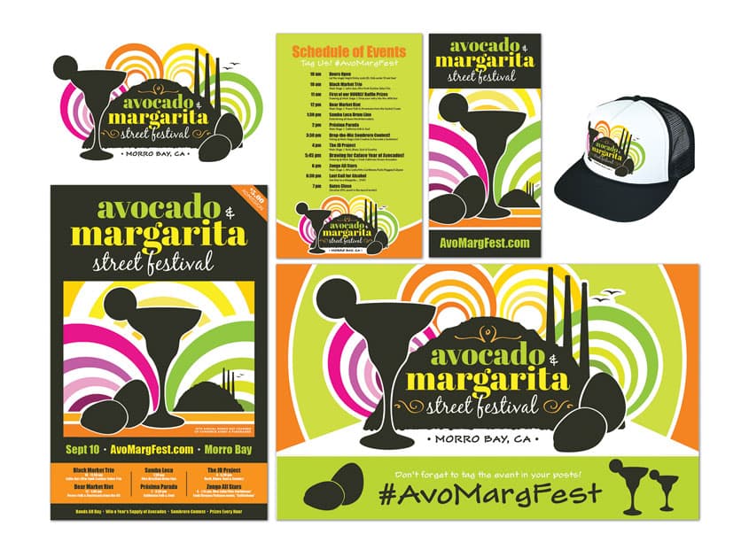 Avocado & Margarita Street Festival Identity