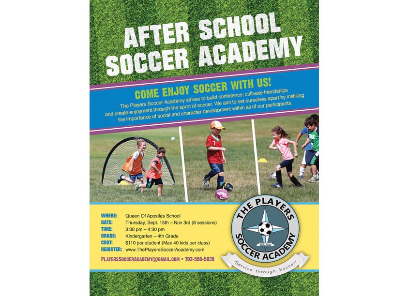 The Players Soccer Academy Flyer