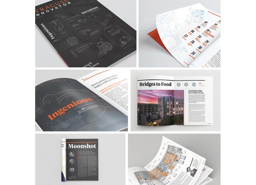 Syracuse Innovator Winter 2017 — Publications & Newsletters design — by Leibowitz Branding & Design — 2018 GDUSA award winner