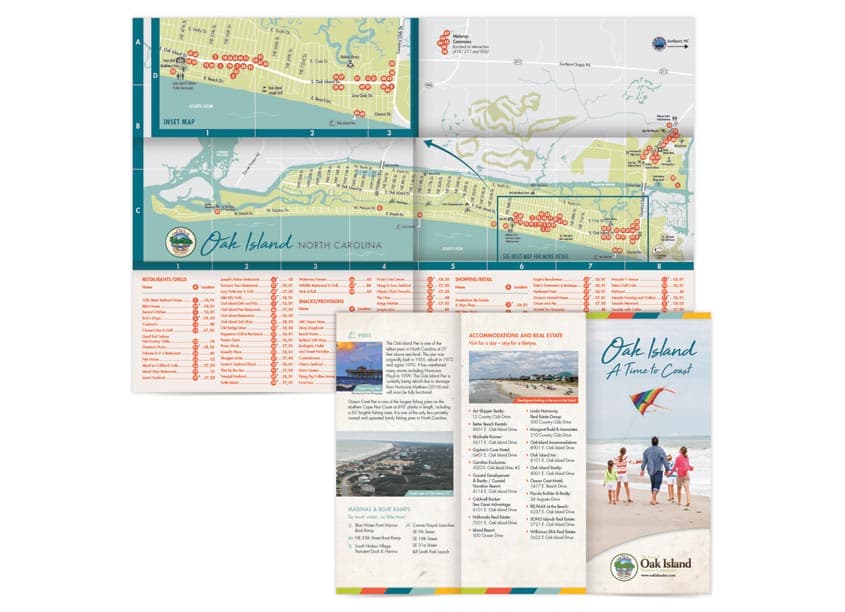 Brochure & Visitor’s Map — Brochures & Collateral design — by Liaison Design Group — 2018 GDUSA award winner