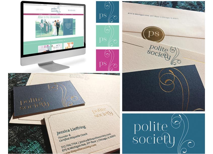 Polite Society Identity — Branding + Identity Programs design — by Lu Hickman Creative Co. — 2018 GDUSA award winner
