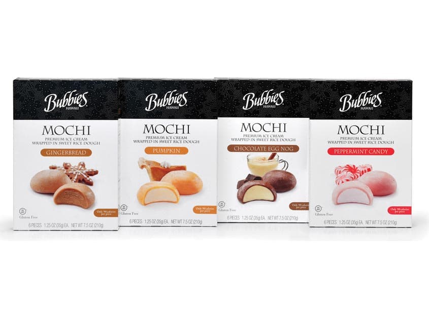 Bubbies Mochi Holiday Packaging