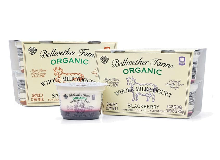 Bellwether Blackberry & Apple Yogurt Cups — Package Design — by Mark Oliver, Inc. — 2018 GDUSA award winner