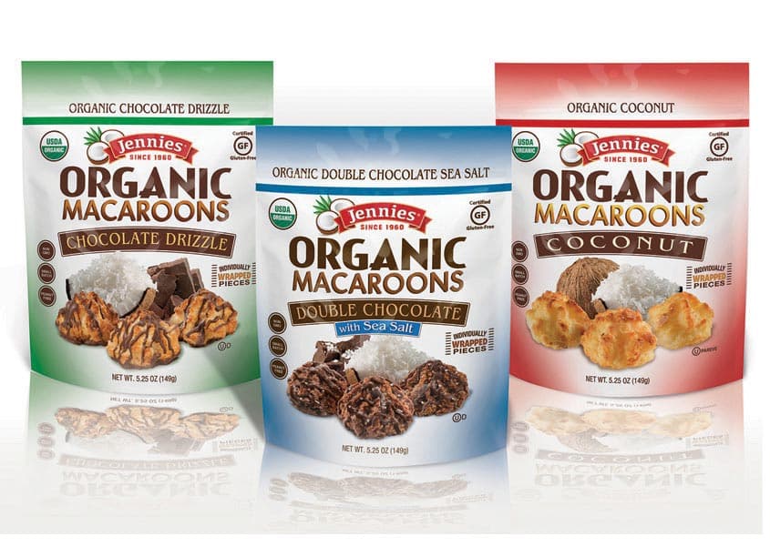 Jennies Organic Macaroons Packaging — Package Design — by Pig Pen Studios — 2018 GDUSA award winner