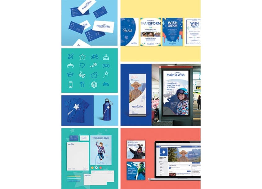 Make-A-Wish Branding — Branding + Identity Programs design — by Rule29 Creative — 2018 GDUSA award winner